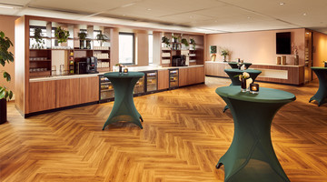 Break-out spaces for networking during breaks in Amersfoort